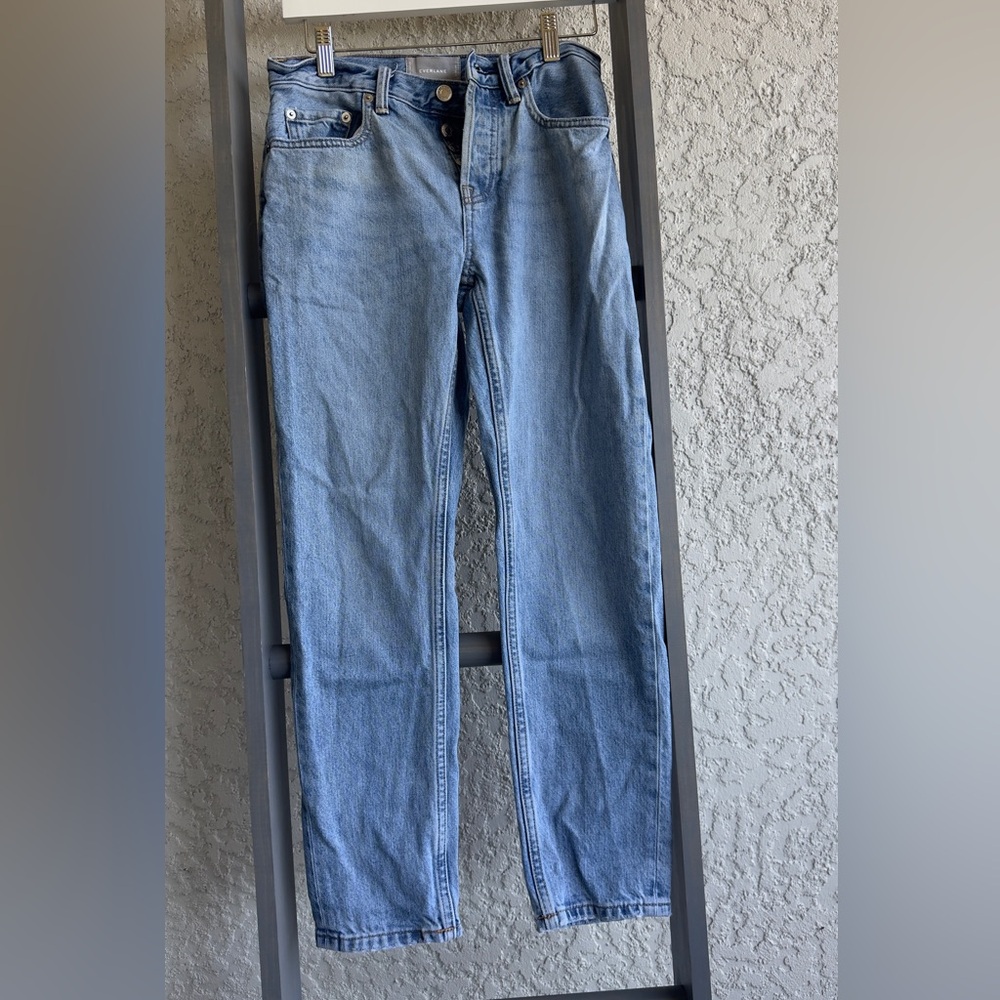 Everlane Straight Leg Classic Denim Button-Fly Jeans